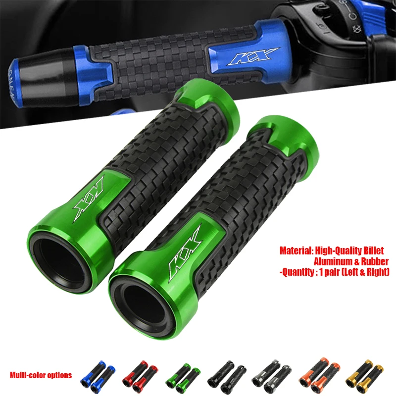 

For KAWASAKI KX65 KX80 KX85 KX125 KX250 KX250F KX450F Accessories Motorcycle Non Slip Handlebar Grip Throttle CNC Hand Bar Grips