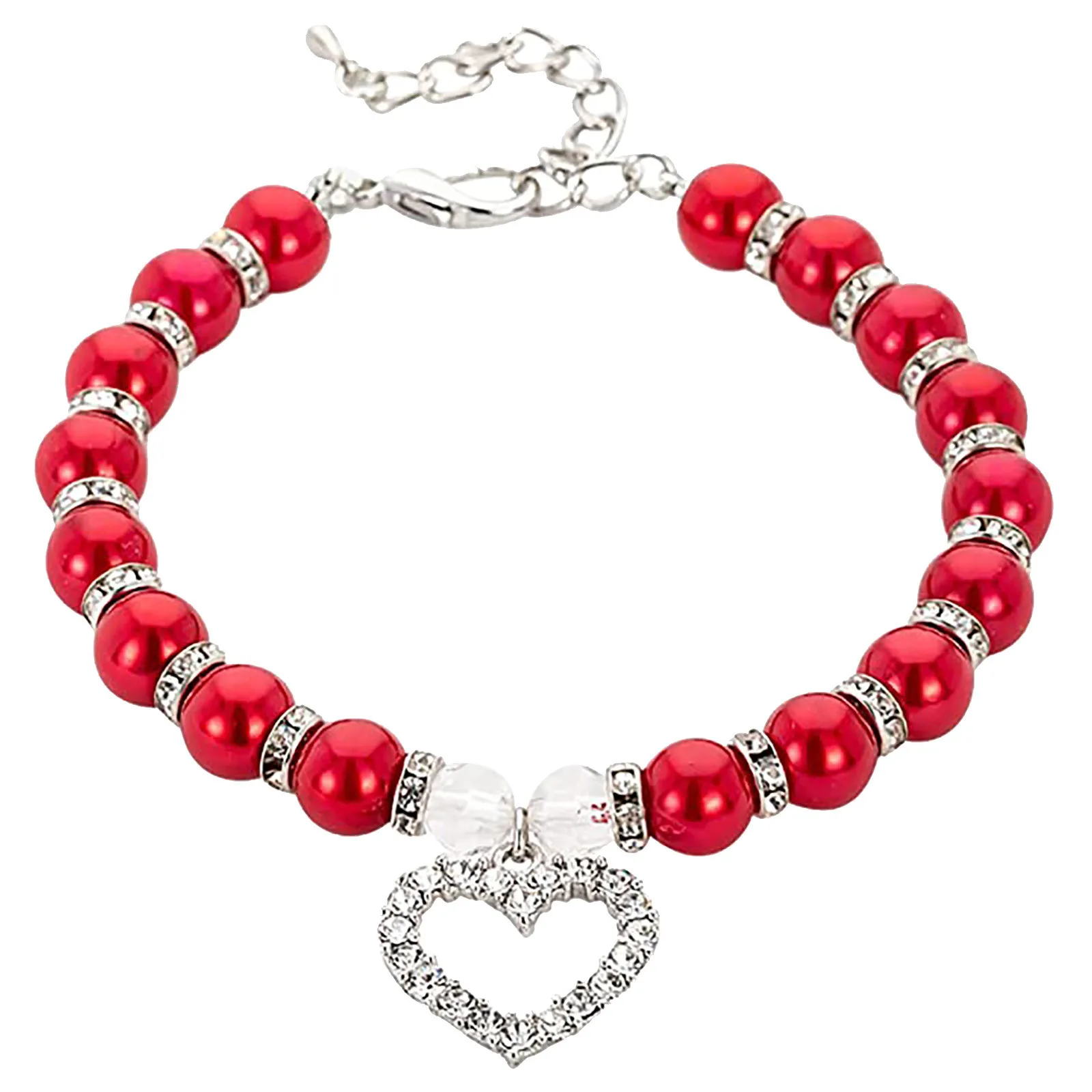 Cute Pet Jewelry Pearl Collar 1 Piece Pet Pearl Collar For Small Cat Dog Dog Bone Pendant Jewelry Accesorios Mascotas