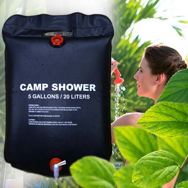 Hordozható Zuhanyzsák Nagy Kapacitással Kapcsolótömlővel Napenergia -Fűtő Zuhanyzó Táska Utazási Kemping Túrázás Piknik Mosáshoz - Image 6