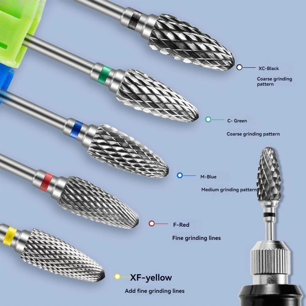 Manicure Tools Tungsten Steel Grinding Head Polishing Removing Corn Head Dead Skin Grinding Machine Accessories