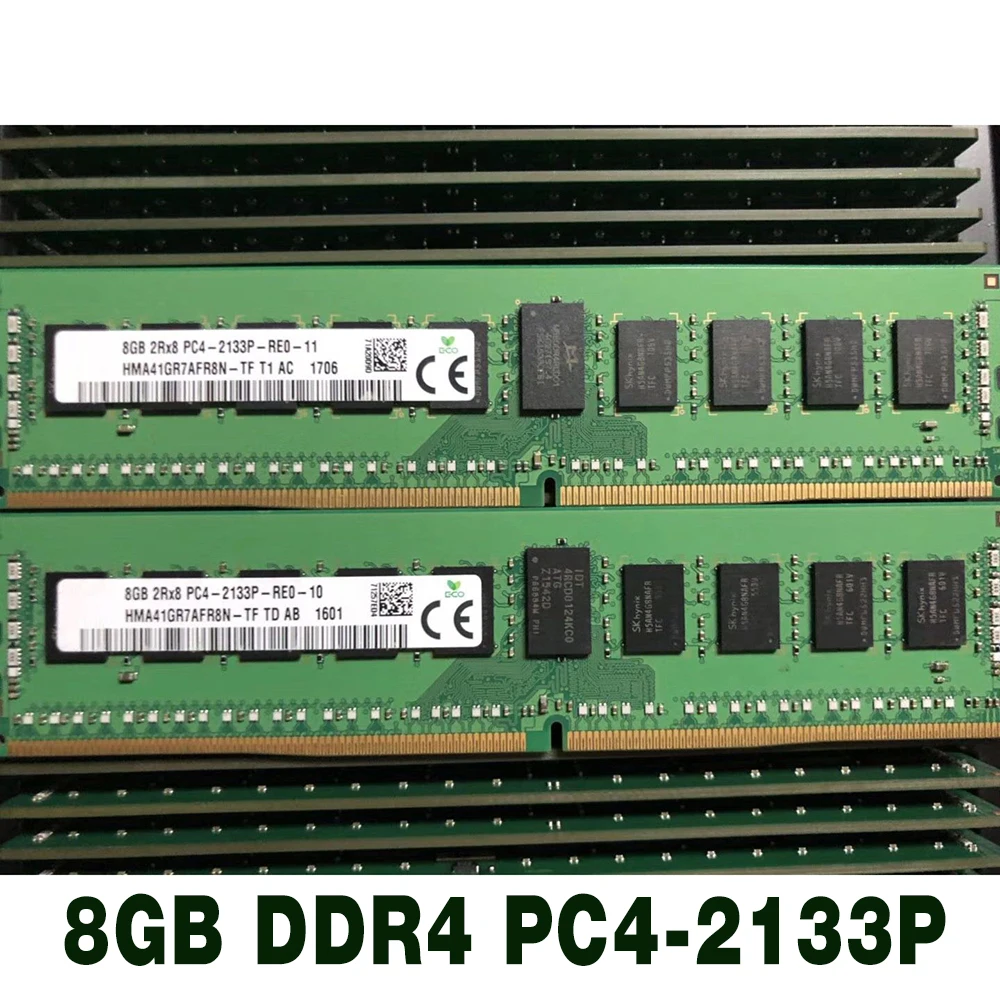 

1 pcs 8G REG ECC DDR4 RECC RAM For SK Hynix Memory High Quality Fast Ship 8GB RAM 2RX8 PC4-2133P