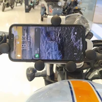 Motorcycle Phone Stand Aluminum Bike Mobile Phone Holder Cellphone Holder For Motorcycle Universal Phone Stand 540°Adjustable - Image 2