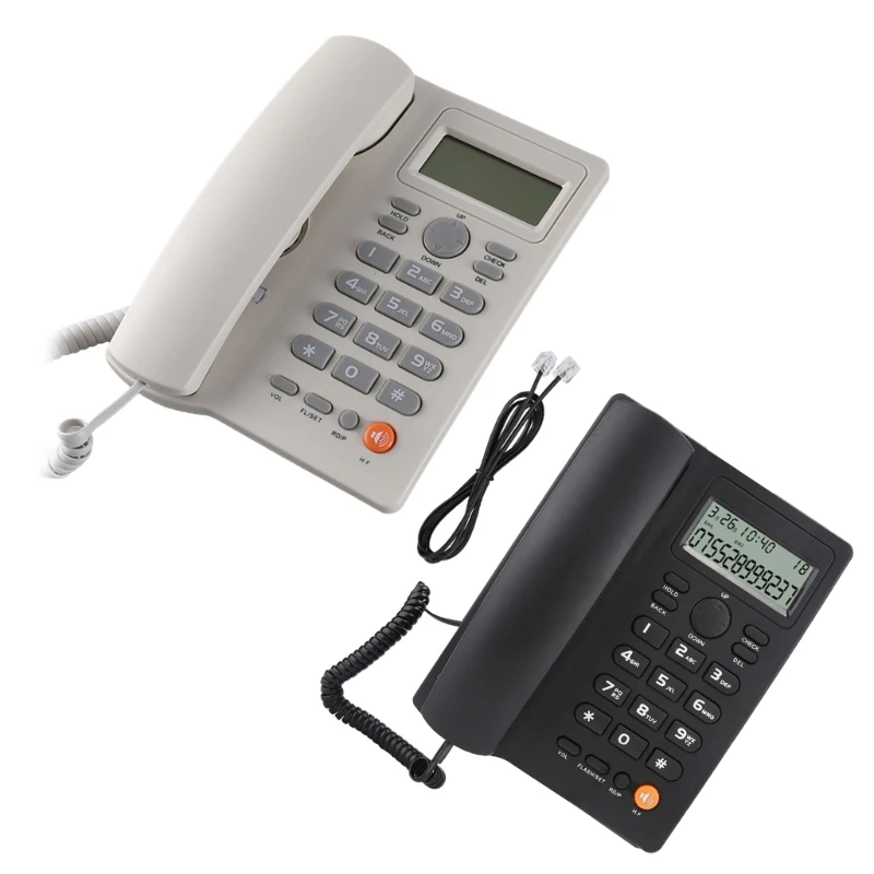 

Corded Telephone Landline Telephone Big Button Landline Phones with Caller Identification for Front Desk Home Drop Shipping