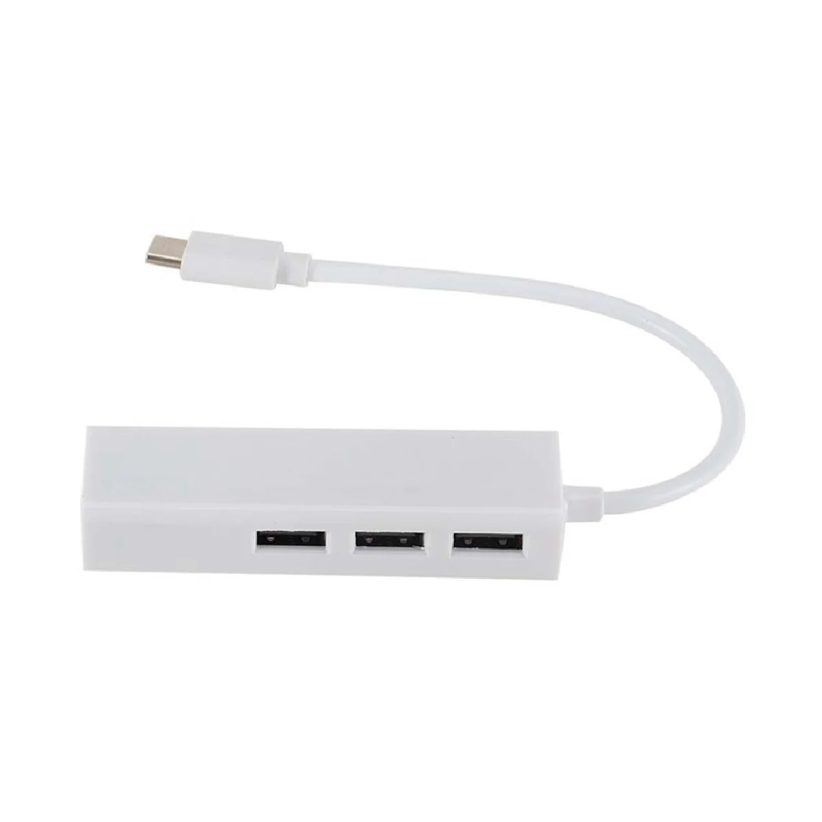 

TYPEC TO USB2.0 100GbE Network Card Hub Lan Rj45 Ethernet Network Adapter 3 Port USB 2.0