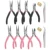 6pcs/Set Jewelry Pliers Tools Kit Needle Chain Round Nose Pliers Tweezers with Open Rings for DIY Jewelry Making Repair Tool 6pcs/Set Jewelry Pliers Tools Kit Needle Chain Round Nose Pliers Tweezers with Open Rings for DIY Jewelry Making Repair Tool