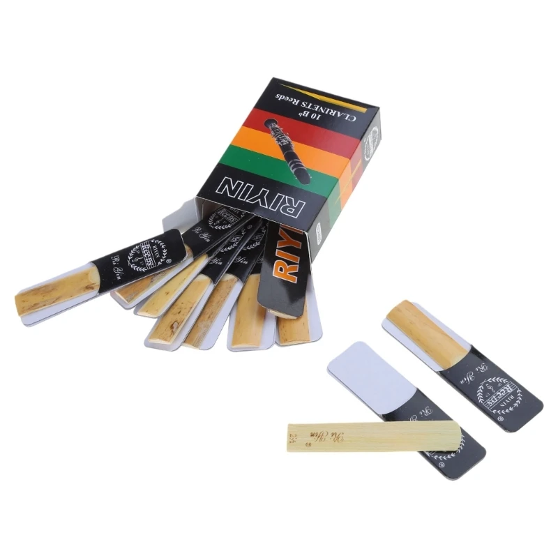 10 Pcs Clarinet Reeds Strength 1.5 2.0 2.5 3.5 for Clarinet Beginner and Player