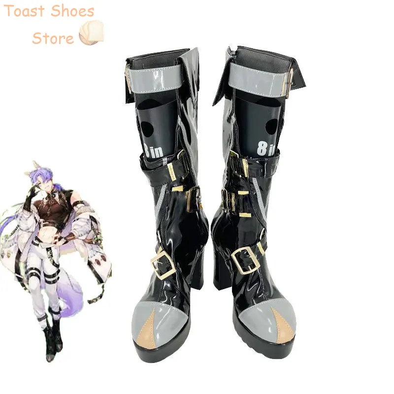 

Game Nu: Carnival Kuya Cosplay Shoes High Heel PU Leather Shoes Halloween Carnival Boots Cosplay Prop Costume Prop