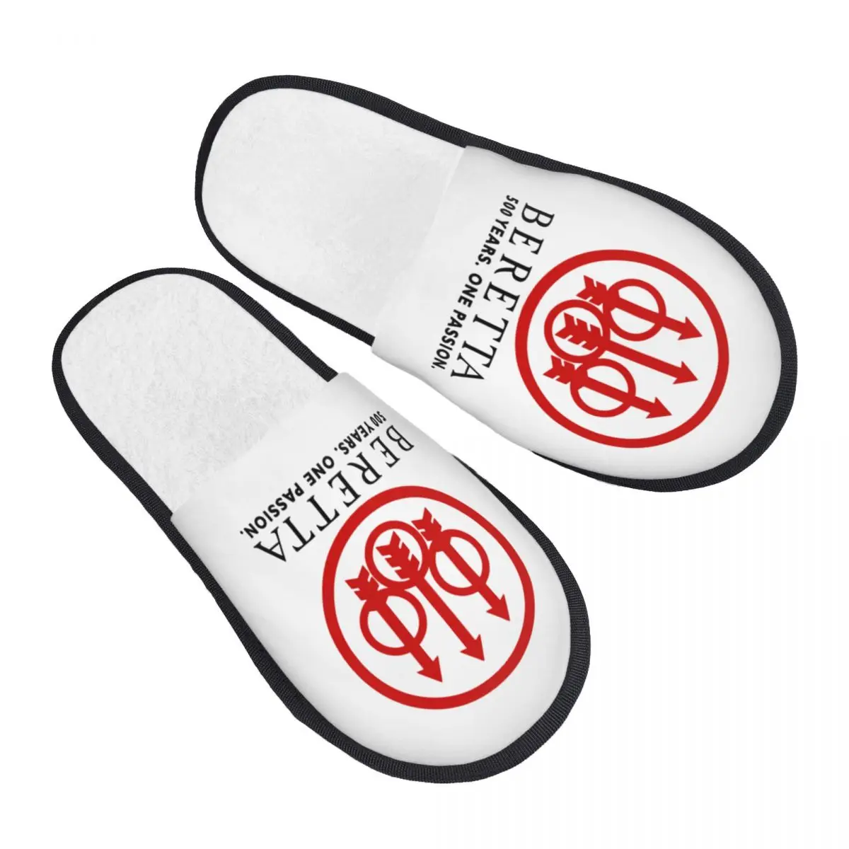 

Домашние тапочки Berettas, женские удобные тапки из пены с эффектом памяти, подарок военному пистолету, слипоны, тапочки для спа