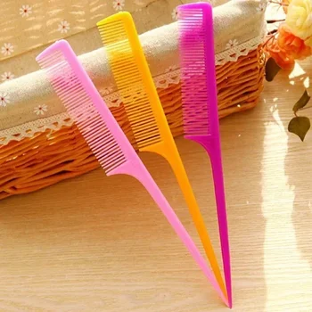 10pcs Pointed Tail Hair Styling Tool Comb Antistatic Hairs Dye Brush Barber Steel Needle Pin Rat Tip Combs Barbers Accessories 2