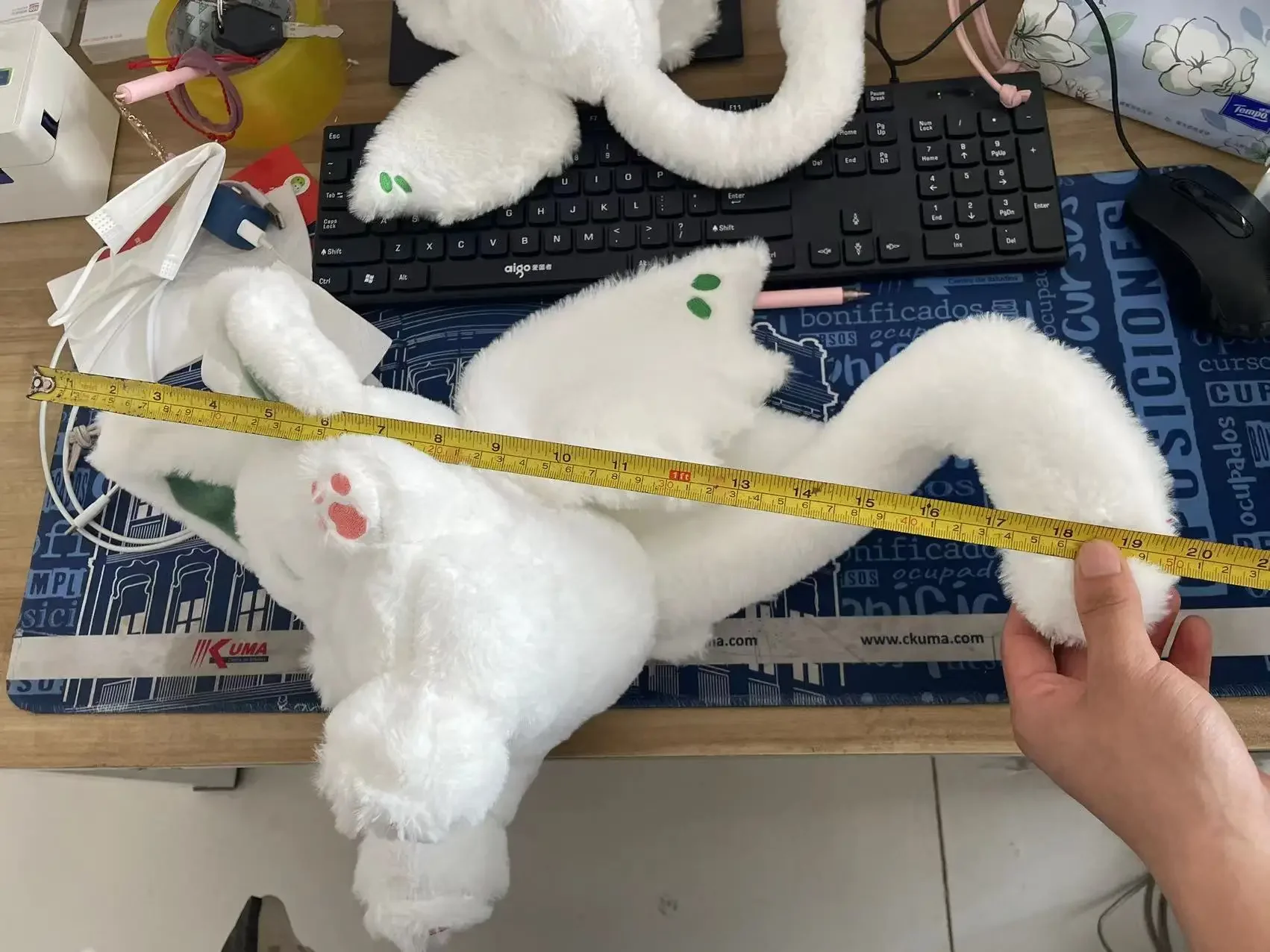 コウモリウサギぬいぐるみかわいい動物クリエイティブ魔法の精神バニー