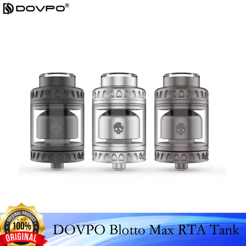 

Original Dovpo Blotto Max RTA Tank 3.8/6.2ml 28MM Diameter Electronic Cigerettes Atomizer By Dovpo & Vaping Bogan