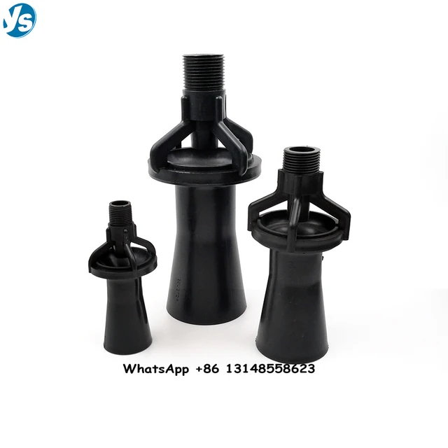 1Pc 1/4 "3/8" 1/2 "3/4" Bspt Szál Alakú Venturi Spray -Fúvóka Vegyes Áramlás Keverés Elektroforetikus Medence Műanyag Sprinkler - Image 5
