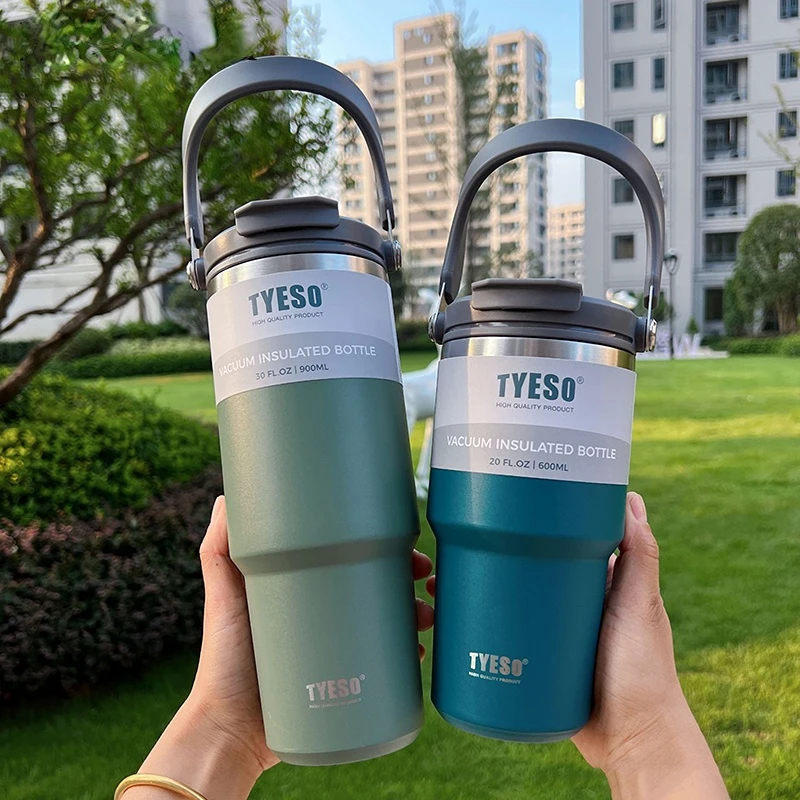 600ml Stainless Steel Coffee Cup Thermal Mug Leak-Proof Thermos Double Wall  Cafe Cup Non-slip Insulated Bottle Hydro Flask - AliExpress
