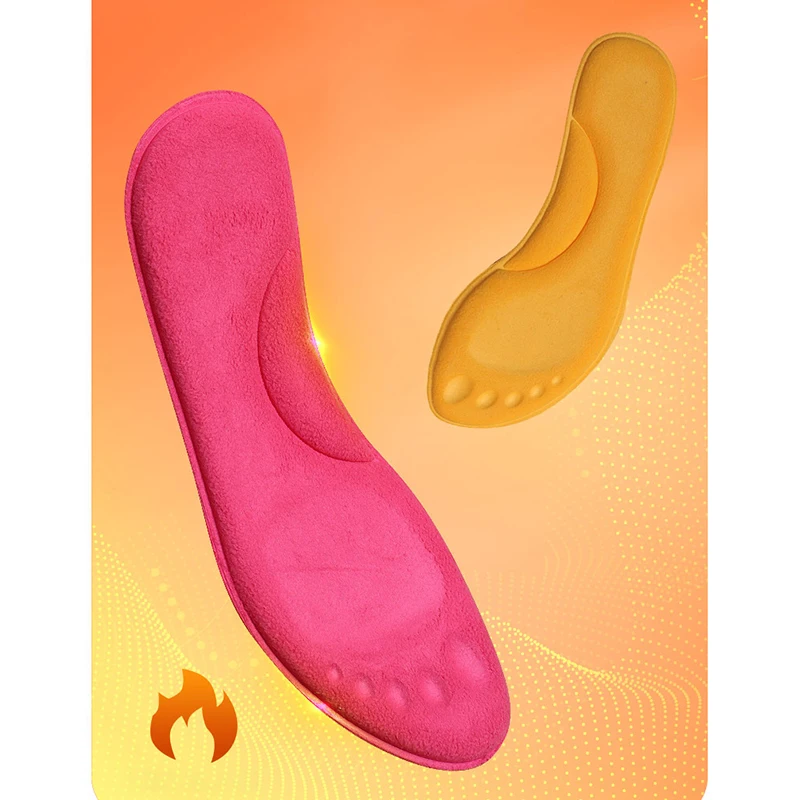 Self-heated Insoles Feet Massage Thermal Thicken Memory Foam Shoe Pads Winter Warm Men Women Sports Shoes Pad Accessories heated shoe insoles