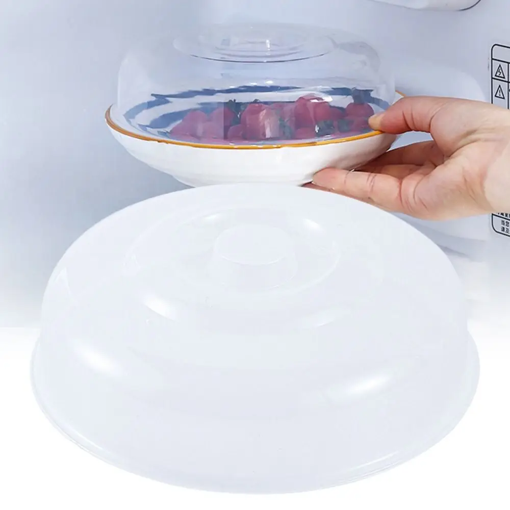 Reusable Vented Microwave Splatter Cover Lid Food Fresh Keeping Plastic Universal Covering Kitchen Bowls Cake Dish 1Pcs food cover fresh keeping cover microwave cover preservation cover