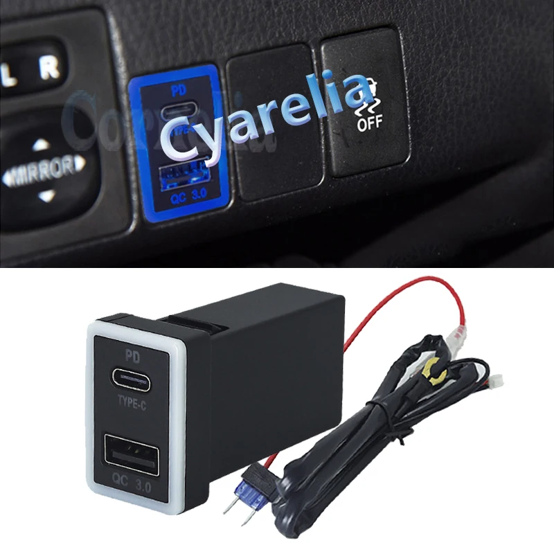 Adattatore Bluetooth Per Auto Con Caricatore QC3.0 E Type-C PD – Kit Vivavoce Con Luci LED 7 Colori, Voltmetro, Trasmettitore FM E Manopola Di Controllo - 4