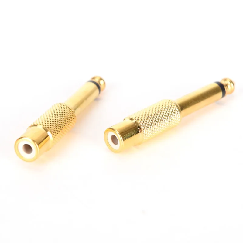  ÷  Ŀ  10 Pcs   6.35mm  1/4 RCA     Ŀ