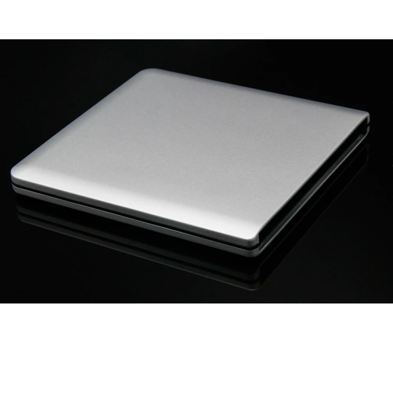 USB3.0 DVD/CD external optical drive box/case for laptop Soft aluminum shell 9.5mm 12.7mm