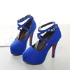 Suede Women High Heels Sexy Stiletto Pumps Platform Black Red Dress Party Wedding Shoes Woman Pumps Bottom Office black heels 3
