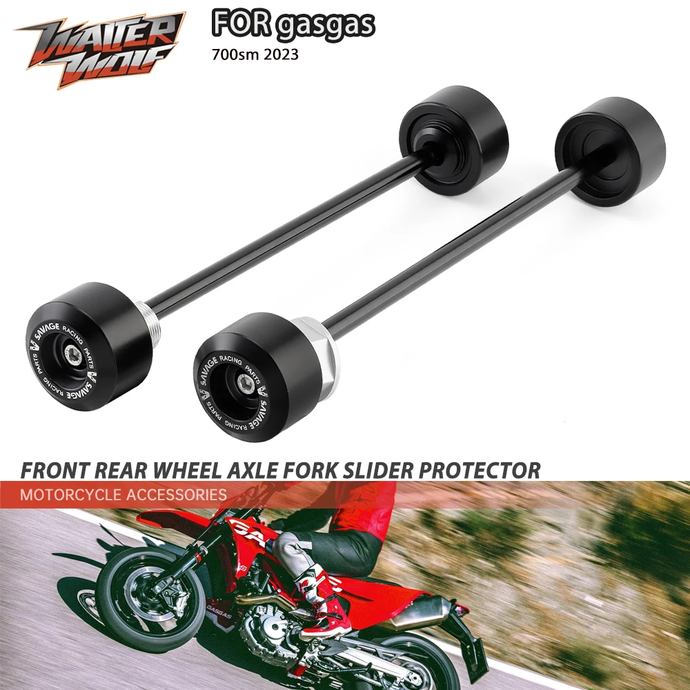 

Front Rear Wheel Axle Fork Slider Protector For gasgas 700sm 700 sm 2023 Motorcycle Crash Sliders Swingarm Protection Pad