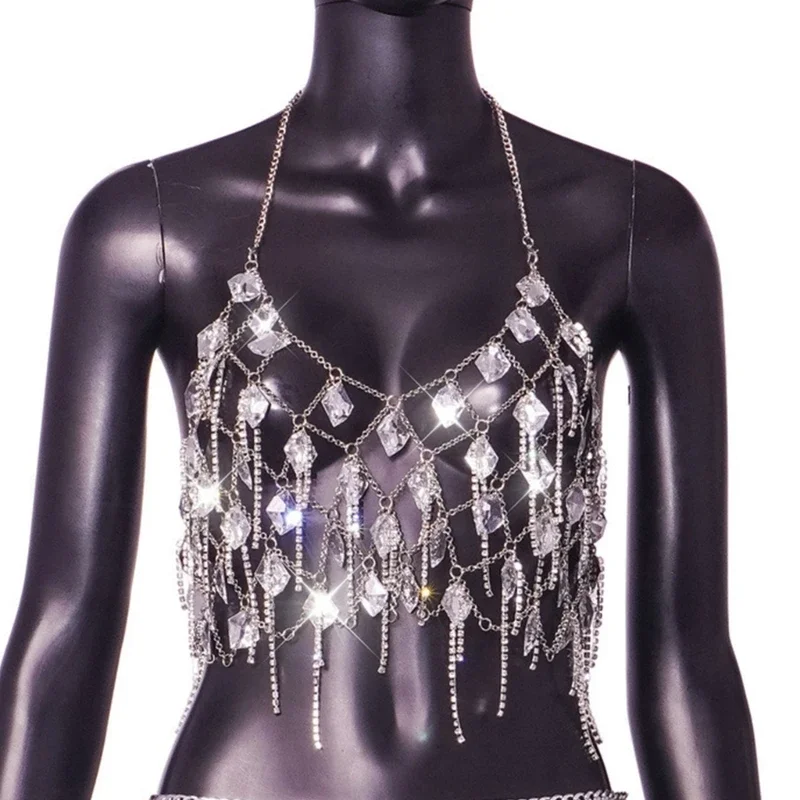 

Body Chain Bra Crystal Chain Elegant Chest Chains Women Sexy Body Jewelry