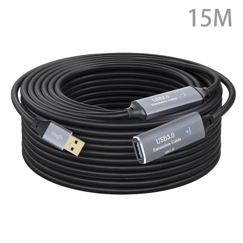 Enhanced USB 3.0 Extension Cable with Built-in Booster for Enhanced Connectivity