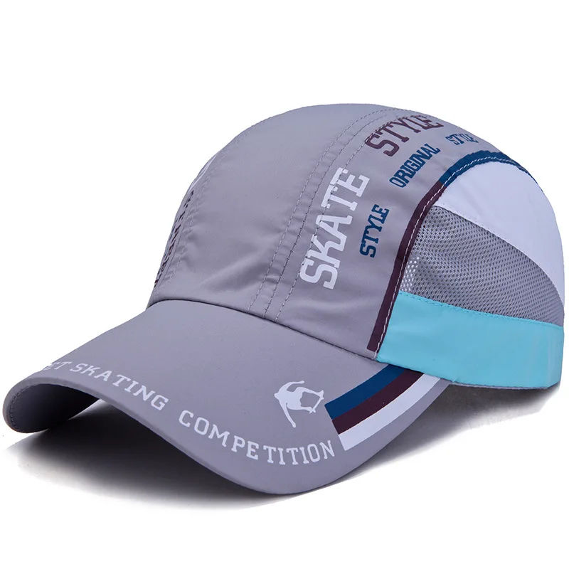 Summer Colorful Printed Mesh Quick-Dry Baseball Cap, Lightweight Breathable Outdoor Sun Hat for Marathon Running