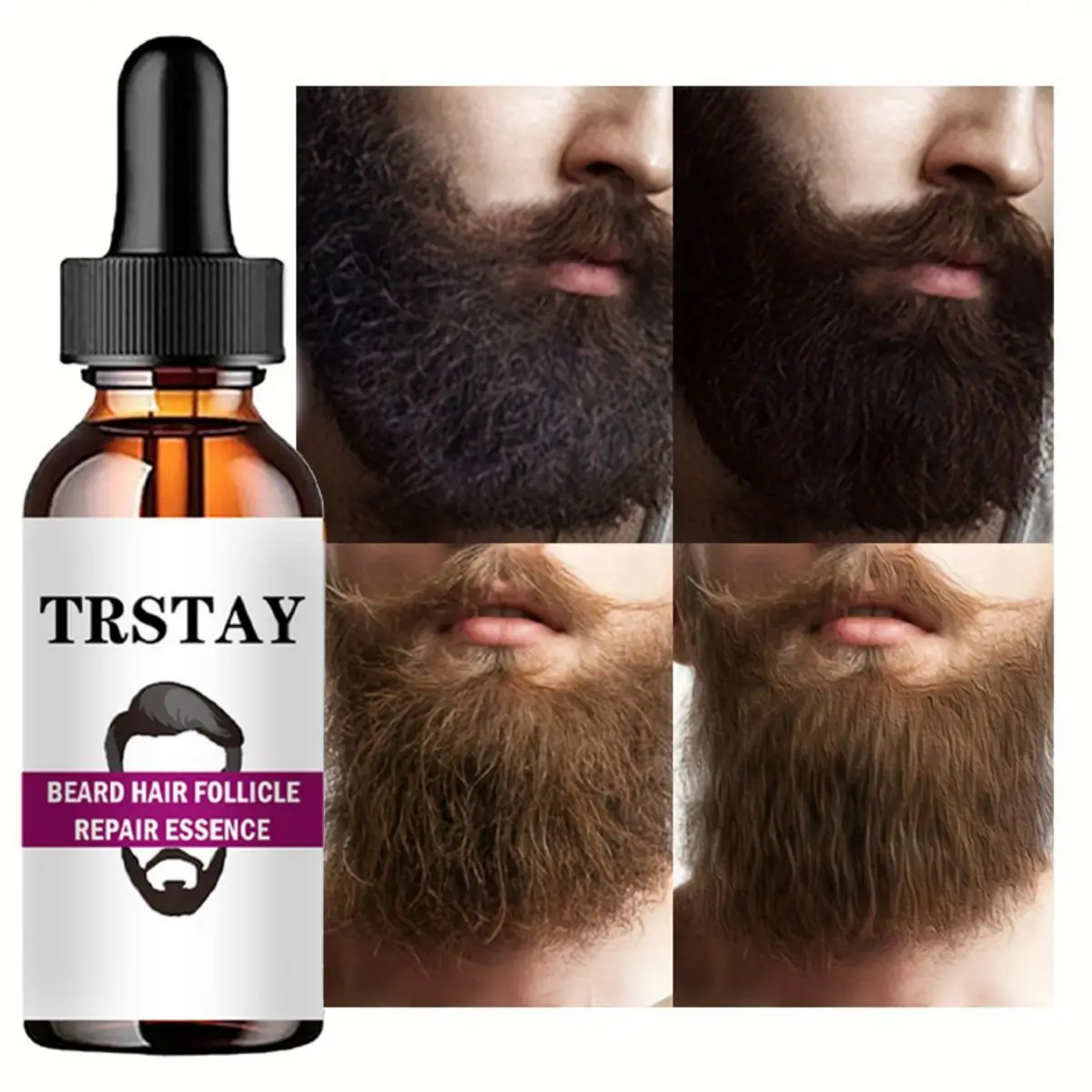 10ML Hair Beard Growth Oil Essence Eyebrow Regrowth Essential Oils Anti Alopecia Mild Without Irritation Products
