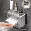 Bathroom Tissue Box Wall-mounted Paper Case Glacier Style Face Wash Towel Storage Container Sanitary Paper Holder Acrylic Boxes 1
