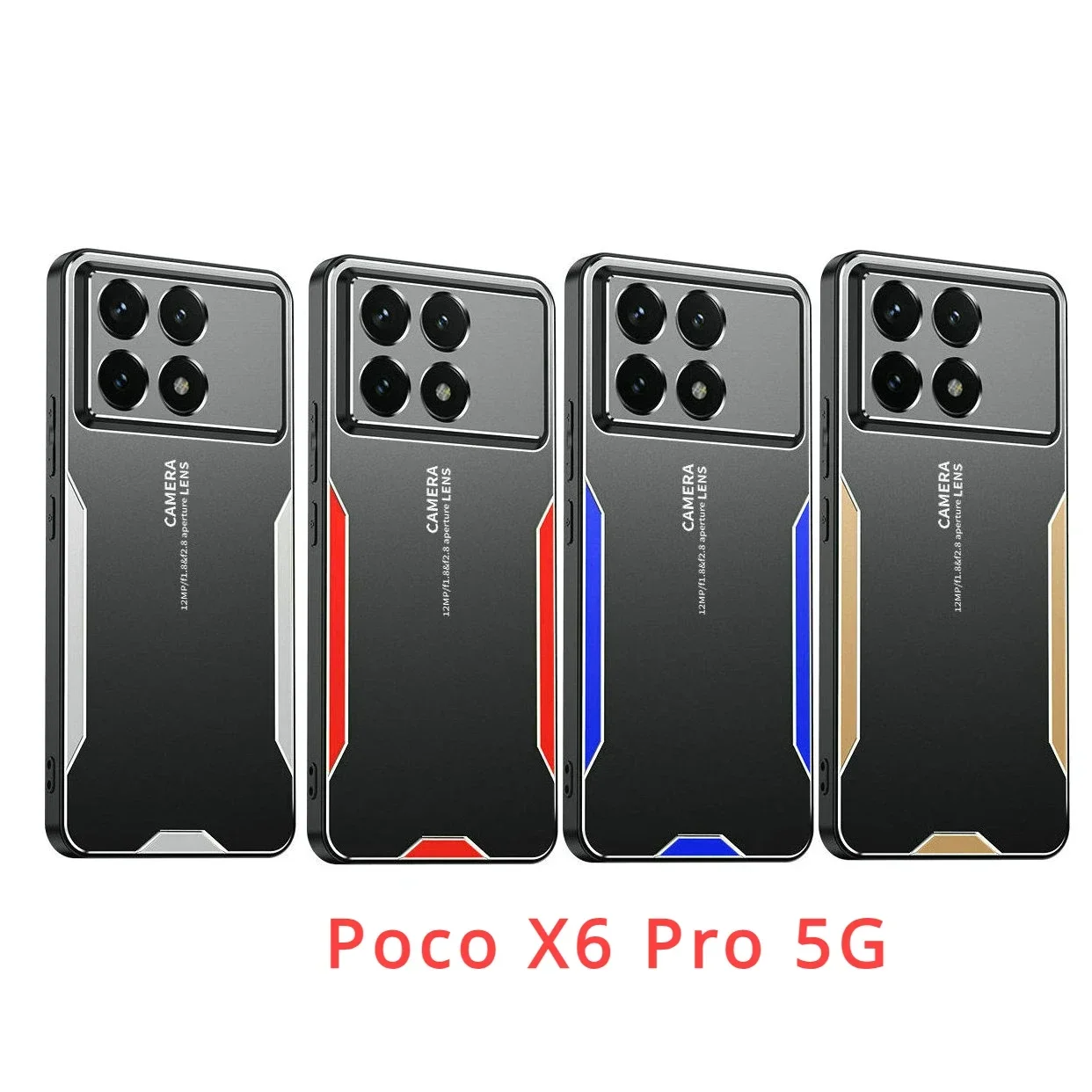 Luxury Laser-Carved Shockproof Metal Back Cover in Aluminum Alloy