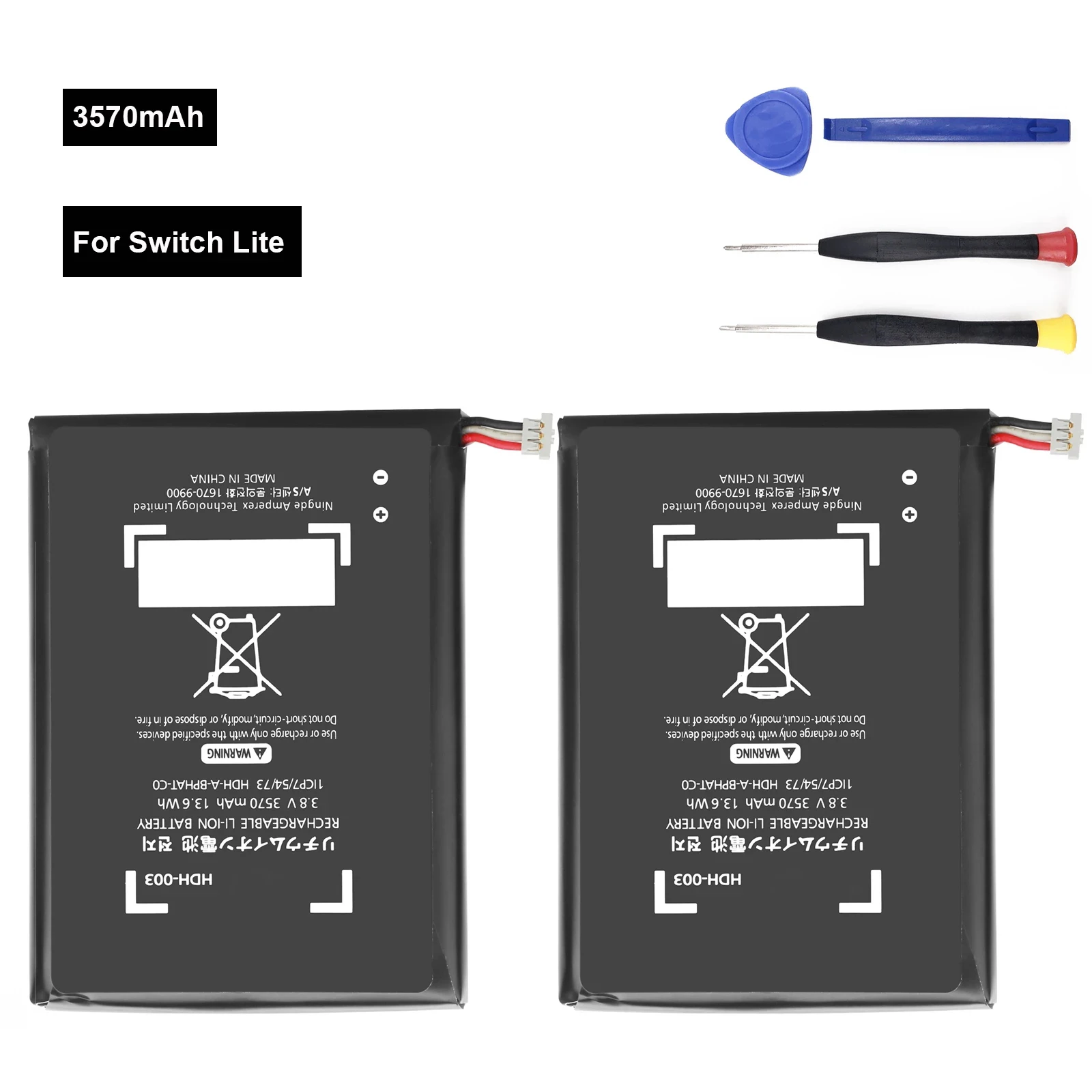Bateria Reparação de Substituição para Nintend Nintendo Switch Lite Game Player 3.8v 3570mah Li-ion Baterias Recarregáveis Peças Hdh003