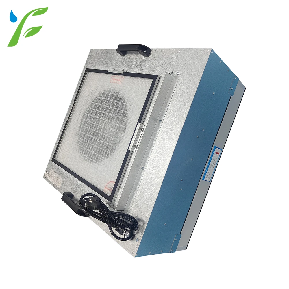 China Original Factory Air Exhaust Cheap Mini FFU 2x2 Feet Plastic Impeller Fan Filter Unit High Efficiency FFU With HEPA Filter