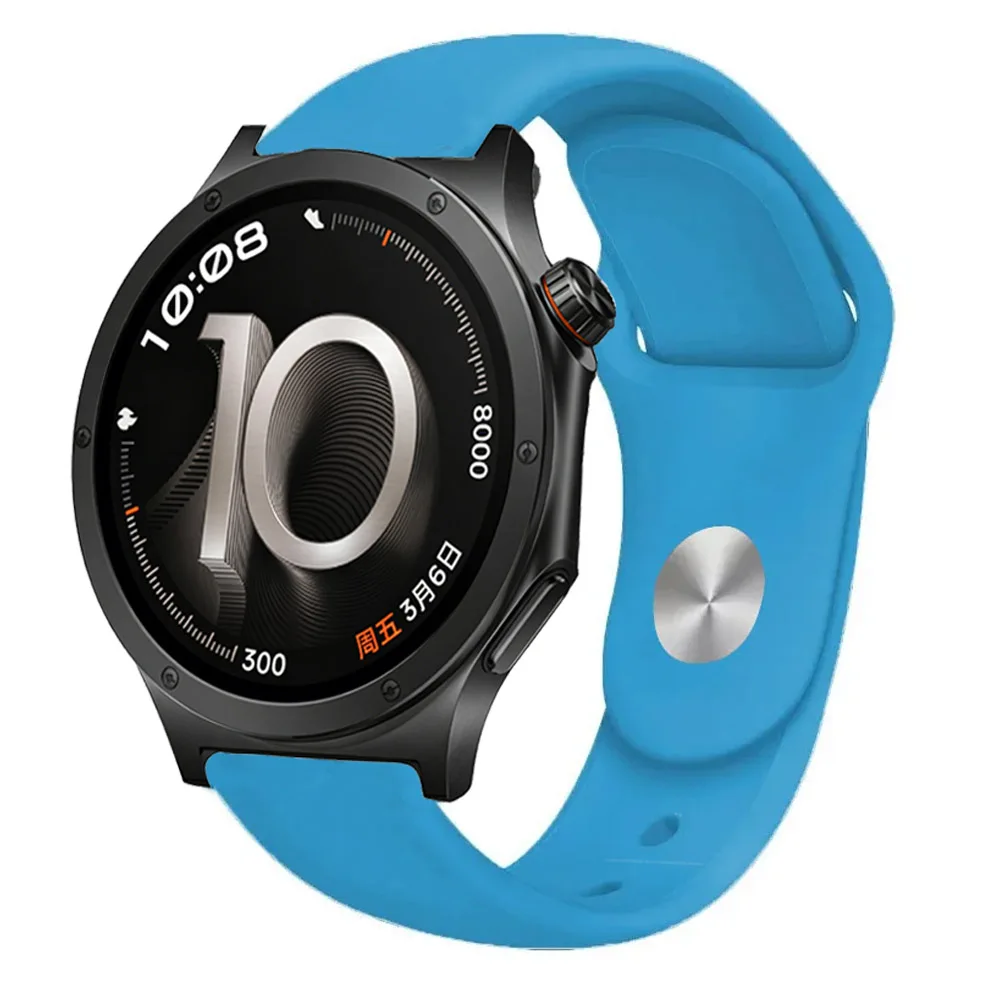 Soft Silicone Sports Strap, Breathable and Comfortable, 18/20/22mm