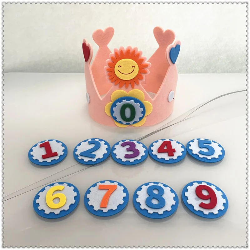 Party Decorations Princess Gray Felt Comfortable Baby Birthday Hat Adjustable Celebrtion Durable Lightweight Crown Photo Props