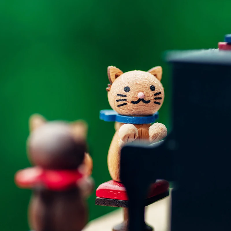 猫様式のオルゴールオルゴール創意的な誕生日プレゼント女児姫