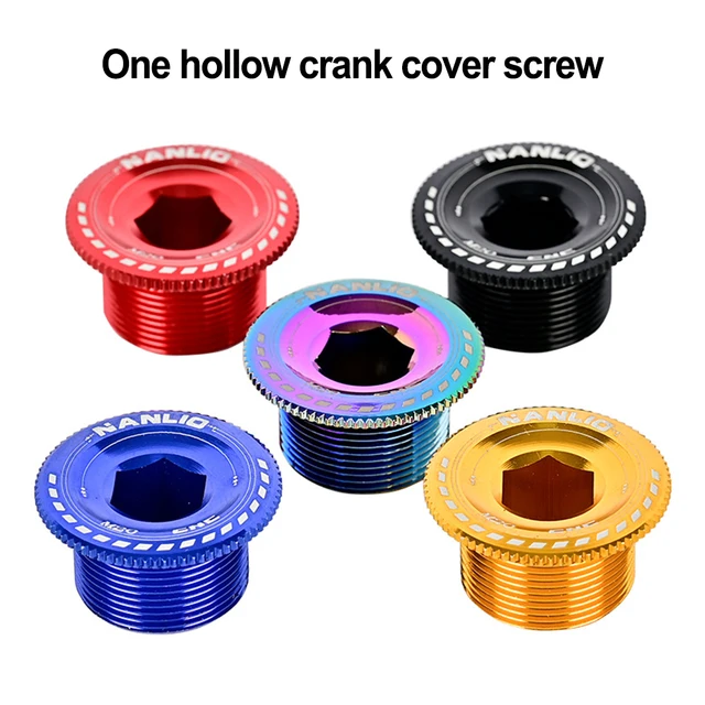 QQMALL Road Bike Crank Arm Fixing Bolt Colorful Crank Cover Crankset