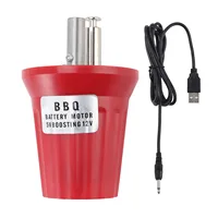 Barbecue Grill Rotator Motor Large Torsion 5V to 12V USB Boost Powered Electric Grill Rotator Motor Barbecue Grill Rotator Motor 2