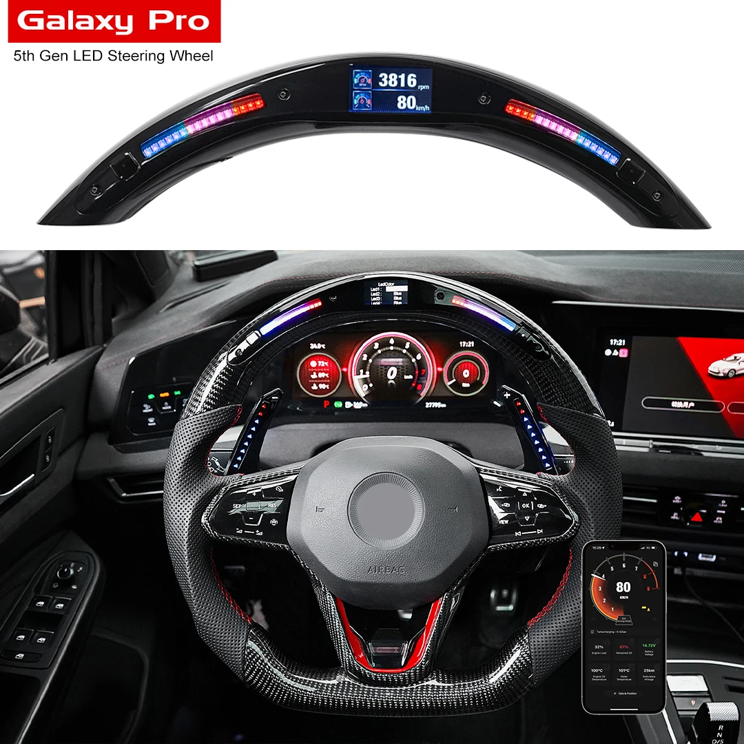 OHC Motors LED ステアリングGalaxy Pro Led Display Steering Wheel Kit Universal Use Ohc Motors