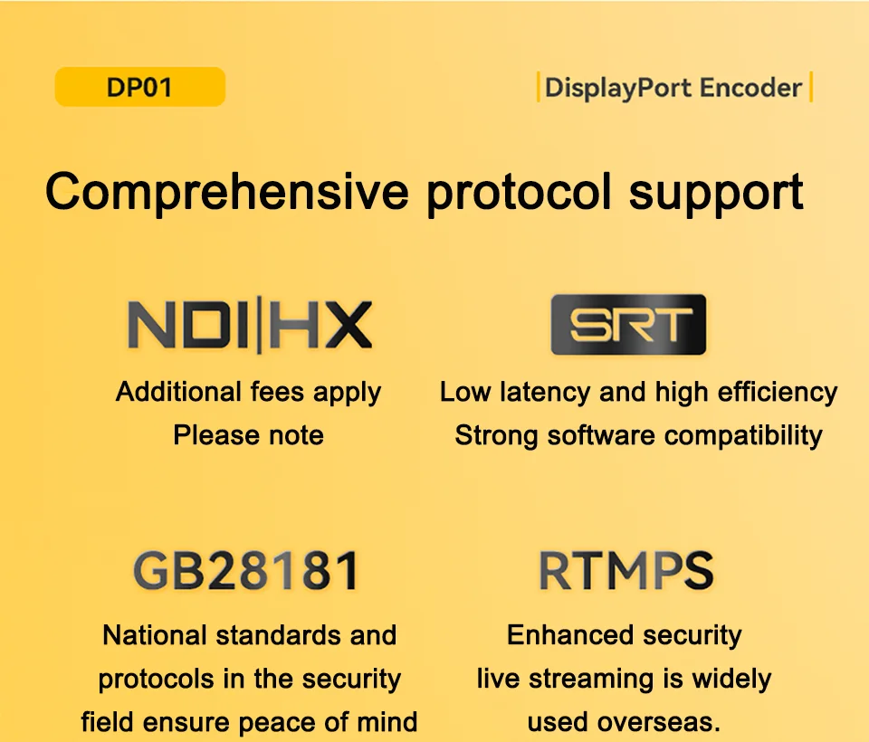 Link Pi DP01 DisplayPort Encoder NDI HD Video Decoder 4K P60 Input 1080P SRT RTM