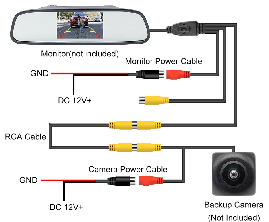 RCA-Videokabel für Monitor- und Backup-Rückfahrkamera-Verbindung, 6 m, 10 m, 15 m, 20 m, AV-Verlängerung