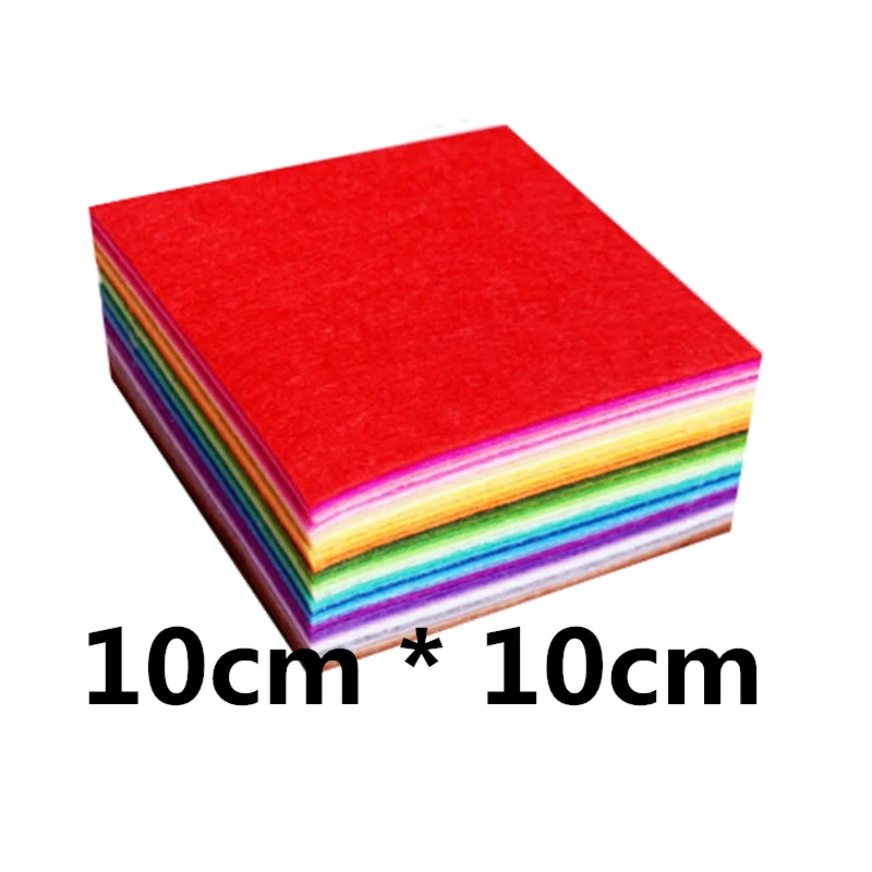 10/20/40pcs Felt Sheets Multi Color Variety Pack 15x15cm Felt Pieces Felt  Squares 1mm Thickness