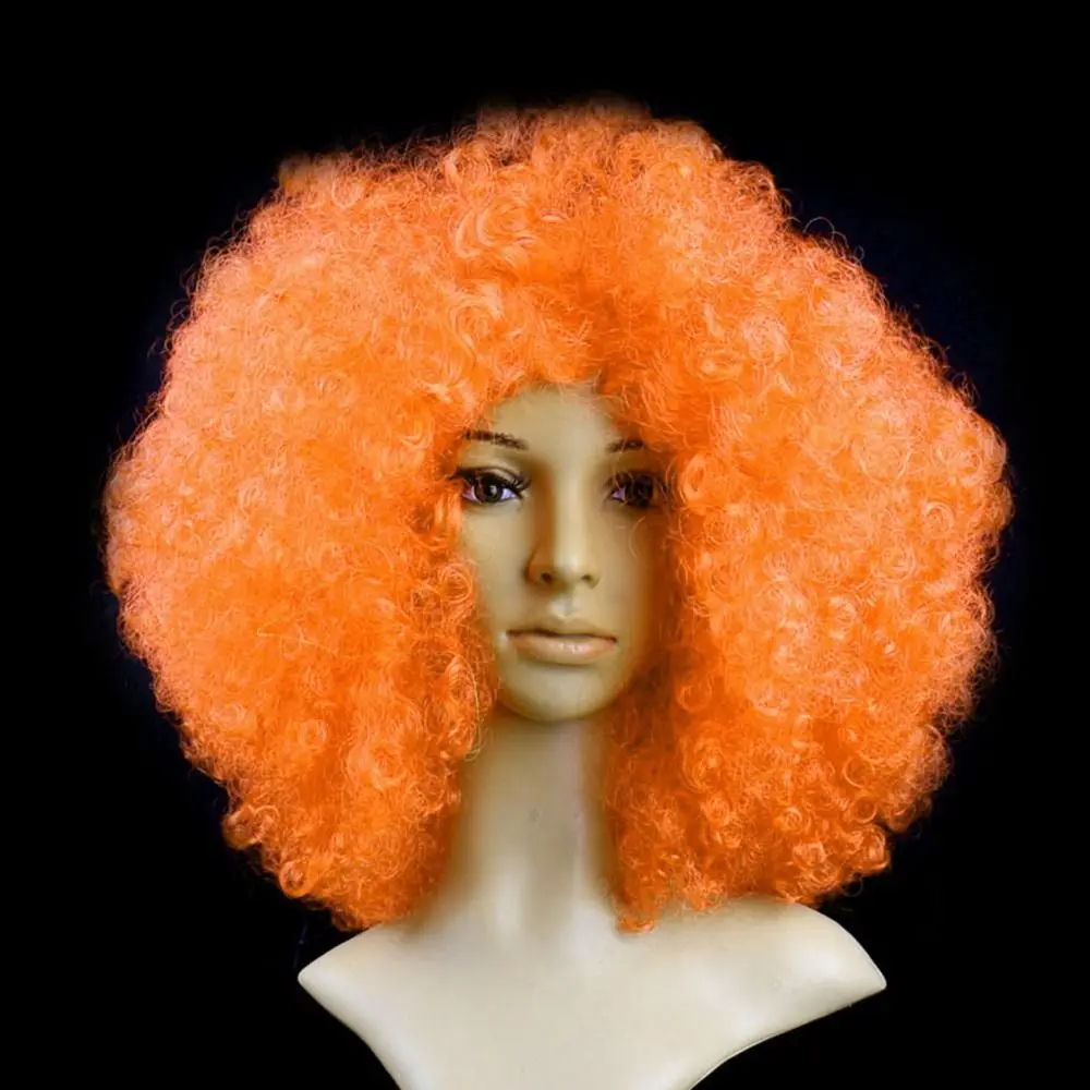 Fashion Black Afro Curly Wig Various Coloured Curly Hair Clown Cosplay Children/Adults Dressing Colorful Wigs Carnival Party