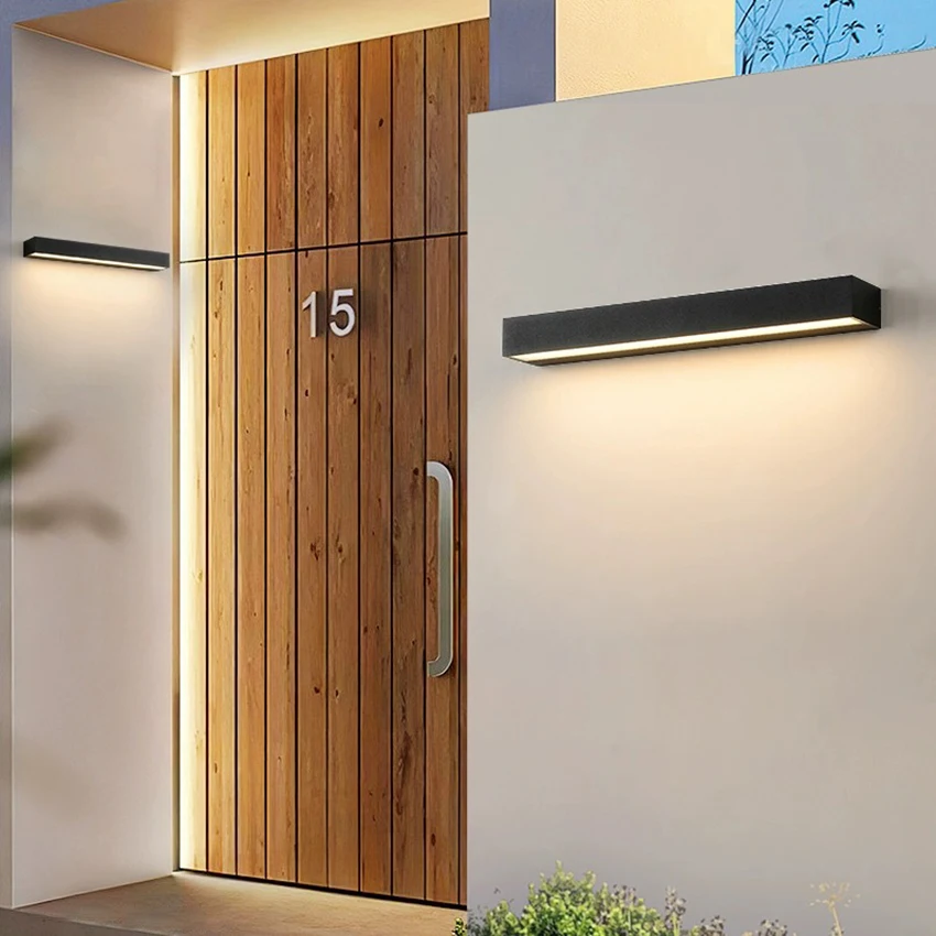 Outdoor Single Head Light Emitting Wall Lamps Up or Down Wall Light Waterproof Sconce For Garden Porch Terrace Balcony