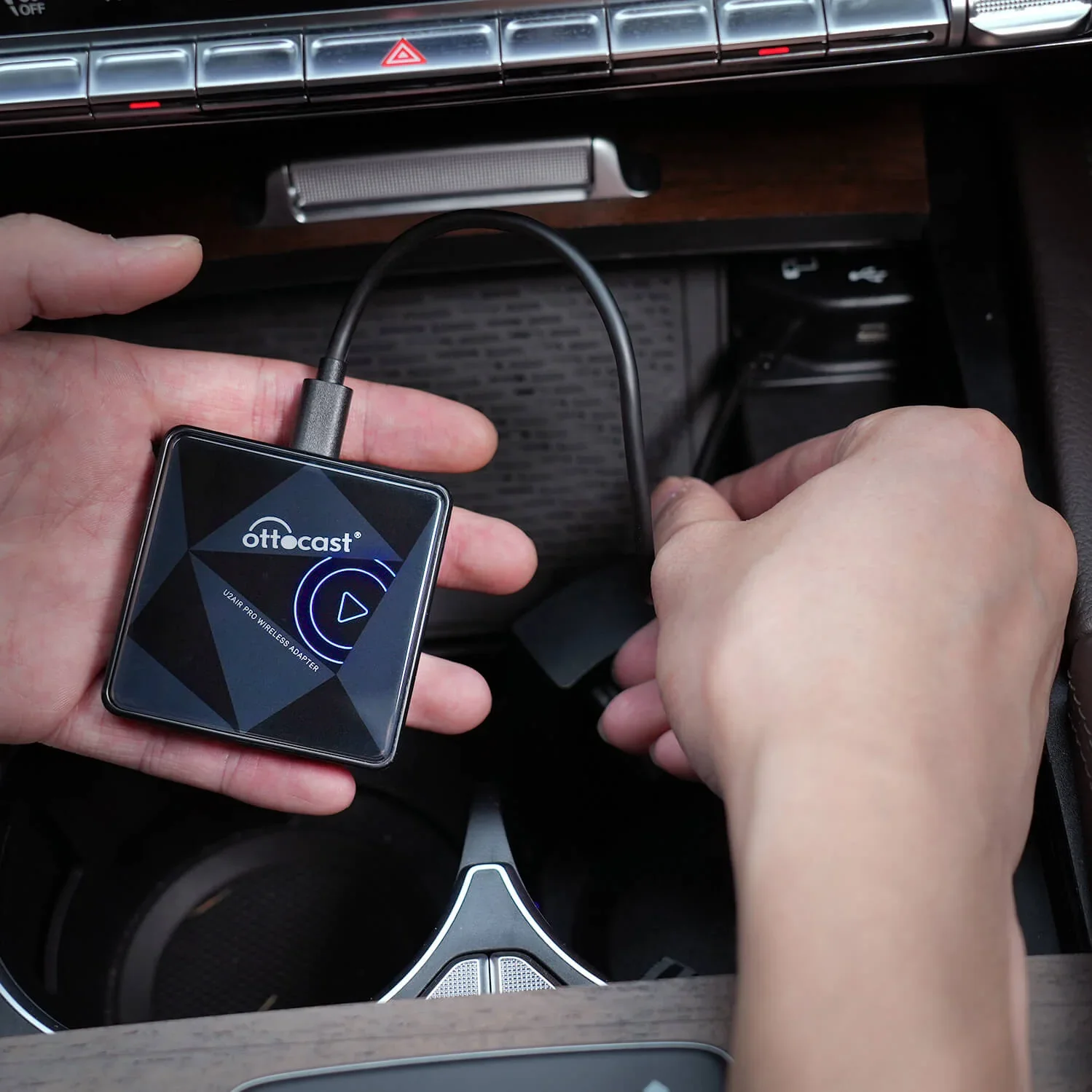 OTTOCAST Wireless CarPlay U2AIR Pro Adapter for iPhone Car Play