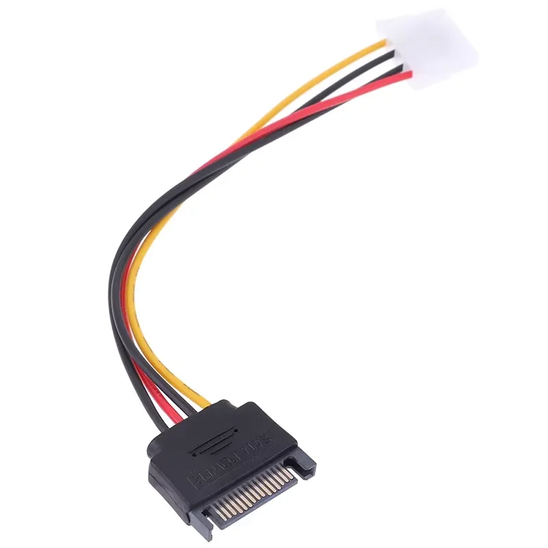 4핀 Molex IDE - 15핀 SATA 전원 케이블 (남성-여성) SATA 연장 코드 하드 드라이브 디스크 전원 공급 케이블 어댑터 (PC용)
