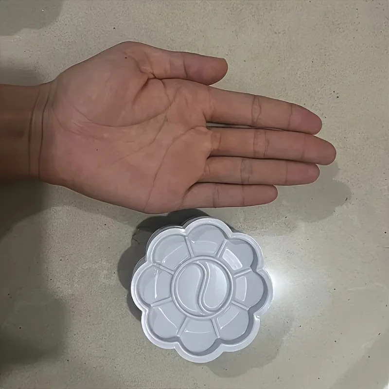 Mini flower-shaped plastic paint palette 20/30PCS