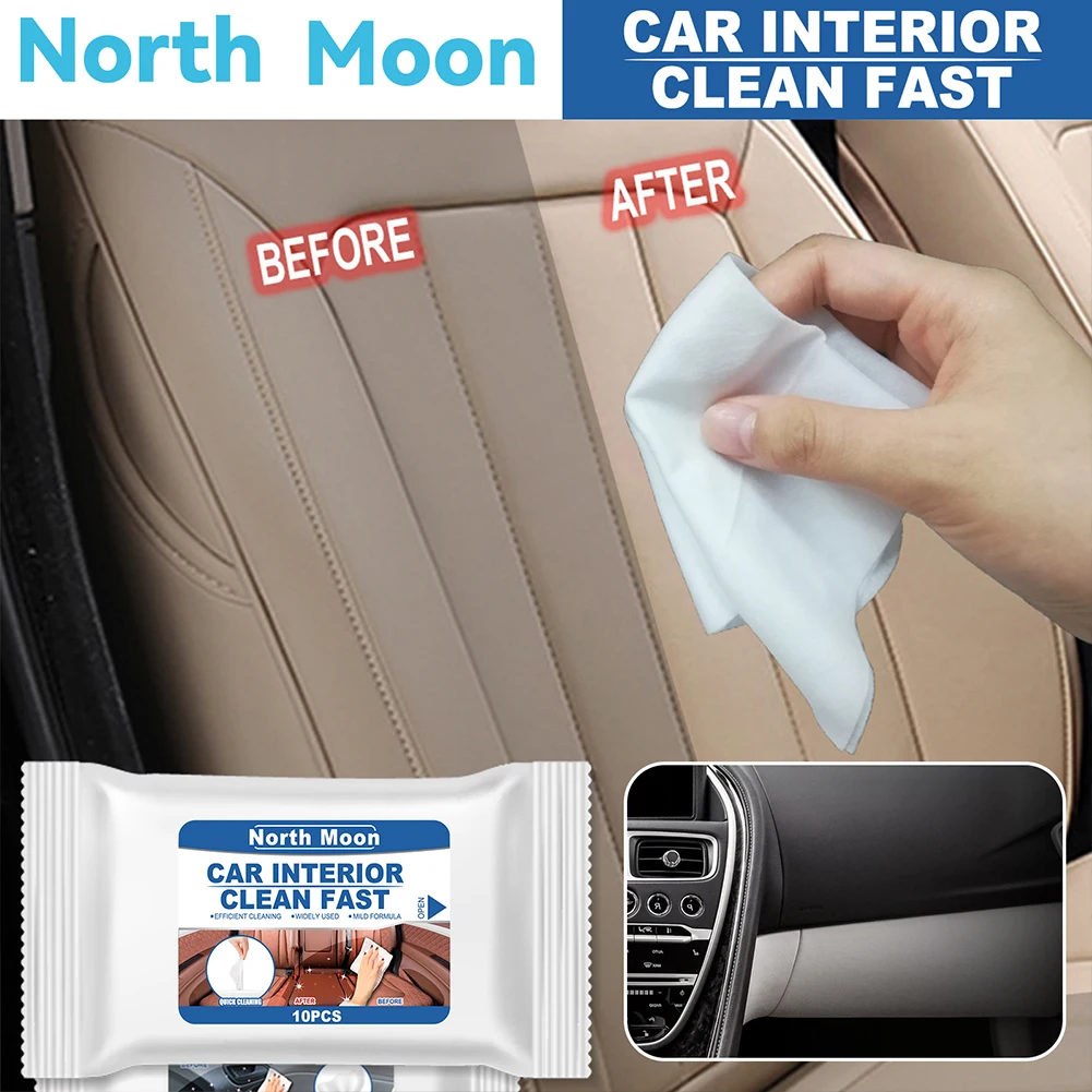 Auto Car Interior Anti-Fog Clean Wipe Disposable Carpet Seat Wet Towel  Accessory - AliExpress