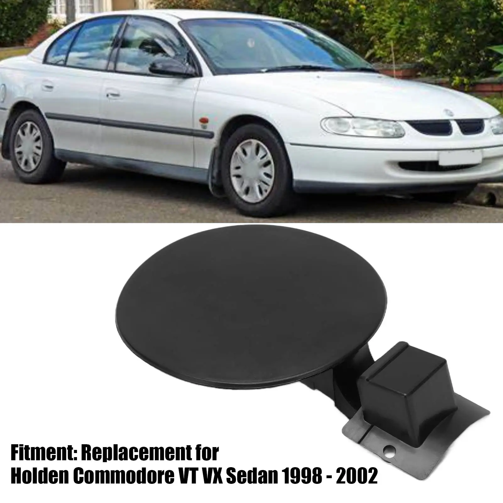 연료 필러 커버, 문짝 연료 플랩 문짝 커버, 블랙 교체, VT VX 세단 1998 - 2002 연료 플랩