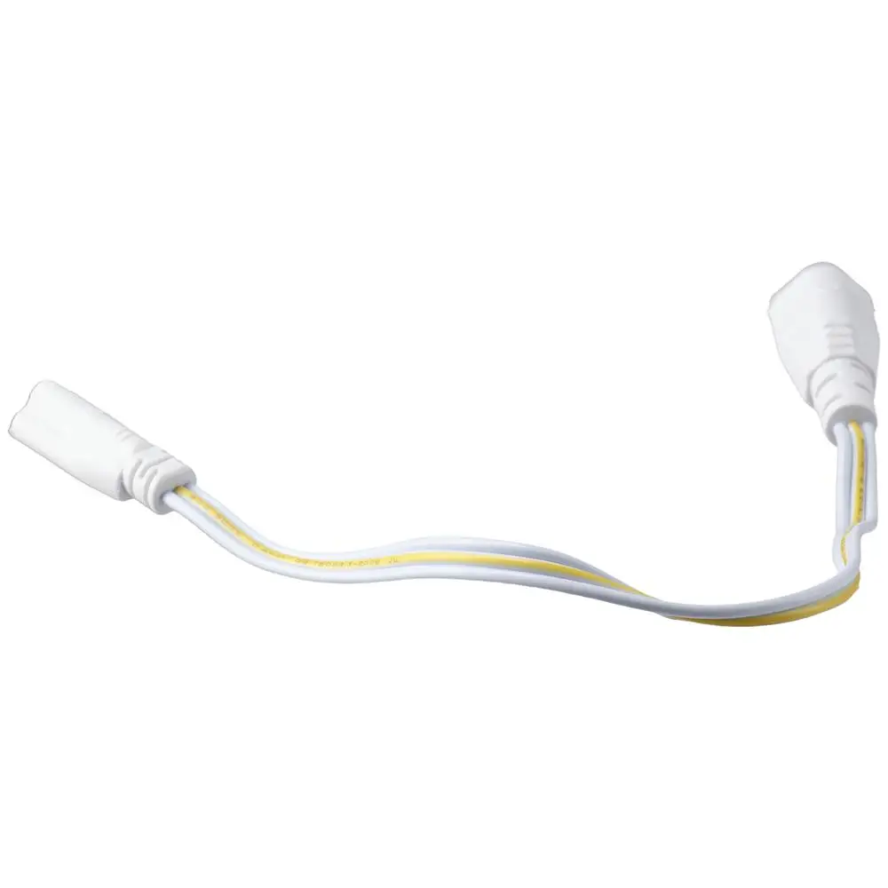 White PVC Plastic LED Lamp Connecting Wire Copper 3Pin