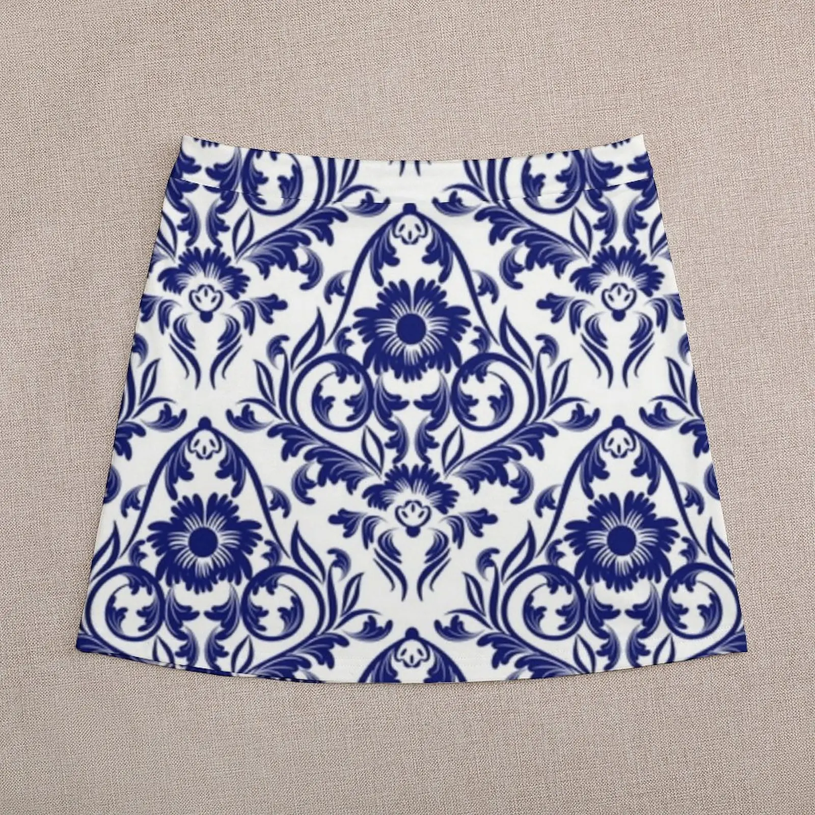 Blue and White Portuguese. Mini Skirt elegant party dresses for women 2024 dress women summer short skirt for women